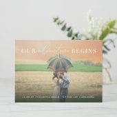 Save The Date Notre aventure commence la typographie romantique (Debout devant)