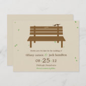 Save The Date Notre Banc Mariage Annonce Enregistrement Date (Devant / Derrière)