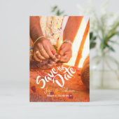 Save The Date Notre Mariage traditionnel (Debout devant)