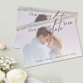 Save The Date Notre plus grand Mariage photo de script date jama