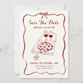 Save The Date Nourriture et boissons de mariage (Devant)