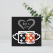 Save The Date Nous appartenons ensemble ou orange + panneau café (Debout devant)