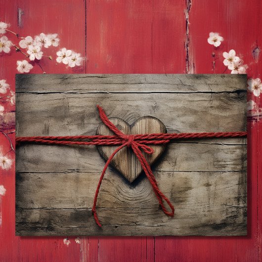 Save The Date Nous Attachons le Nœud Mariage Bois Rustique en Fo