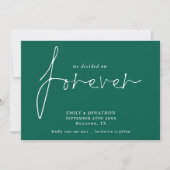 Save The Date Nous avons décidé sur Forever Emerald Enregistrer  (Devant)