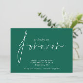 Save The Date Nous avons décidé sur Forever Emerald Enregistrer  (Debout devant)