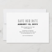 Save The Date Nous avons dit oui avec Photo Simple Mariage moder (Dos)