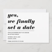 Save The Date Nous avons enfin défini une date Mariage Audaciale (Devant)