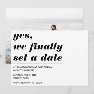 Save The Date Nous avons enfin défini une date Mariage Audaciale