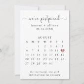 Save The Date Nous avons repoussé | Calendrier (Devant)