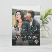 Save The Date Nous faisons 4 Photo Moderne Gribouillis Script No (Debout devant)