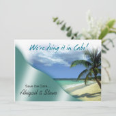 Save The Date Nous le faisons à Cabo ! Sauvegarder la date (Debout devant)