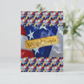 Save The Date Nous Le Peuple Drapeau Américain (Debout devant)