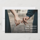Save The Date Nous ne pouvions pas attendre Mariage Photo Minima (Devant)