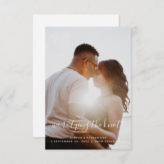 Save The Date Nous nous marions (Devant / Derrière)