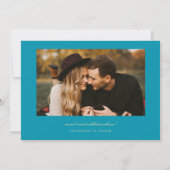 Save The Date Nous nous marions Multi Photo Bleu Aqua (Dos)