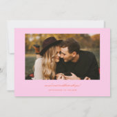 Save The Date Nous nous marions Multi Photo Orange Rose (Dos)