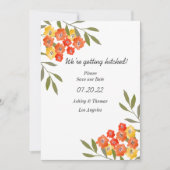 Save The Date Nous Obtenons Des Couleurs De Chute Florales Perso (Devant)