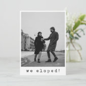 Save The Date Nous sommes partis en voyage typographie minimalis (Debout devant)