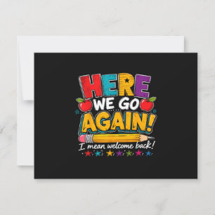 Save The Date Nous voilà de nouveau Je veux dire Bienvenue à l'é