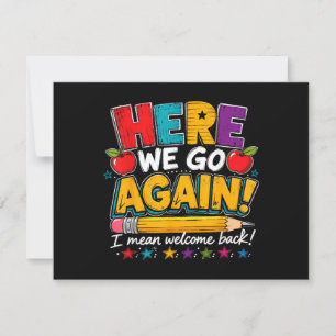 Save The Date Nous voilà de nouveau Je veux dire Bienvenue à l'é
