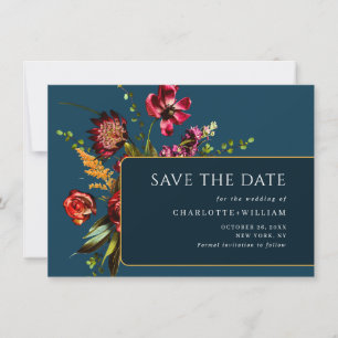 Save The Date Nouveau Code QR Mariage Fleurs Jardin