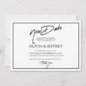 Save The Date Nouveau Mariage moderne Appartement Enregistrer la (Devant)