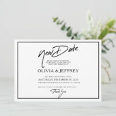 Save The Date Nouveau Mariage moderne Appartement Enregistrer la (Debout devant)