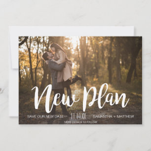 Save The Date Nouveau plan Photo Mariage reporté
