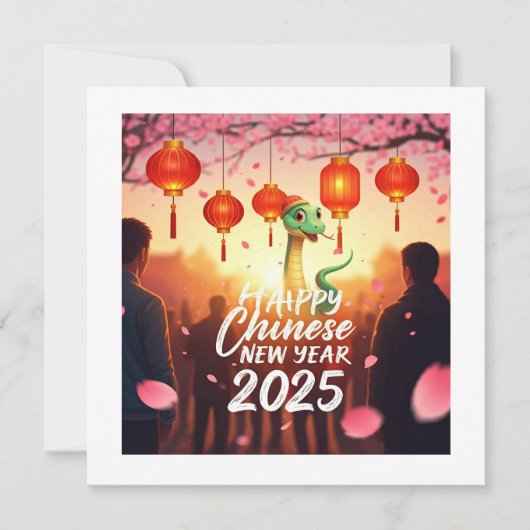 Save The Date Nouvel An chinois Serpent  (Devant)