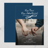 Save The Date Nouvel An Nouvelles Aventures Photo (Devant / Derrière)