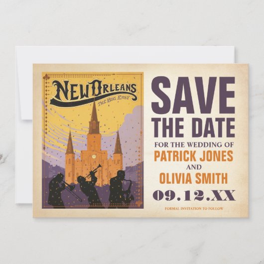 Save the date | Nouvelle-Orléans, LA (Devant)