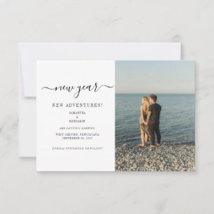 Save The Date Nouvelles Aventures de Mariage Photo Moderne Enreg