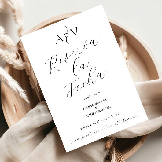 Save The Date Nuestra Boda Enregistrer la date Reserva Fecha Esp