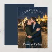 Save The Date Nuit étoilée Enregistrer la date (Devant / Derrière)