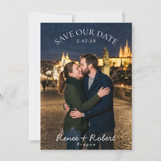 Save The Date Nuit étoilée Enregistrer la date (Devant)