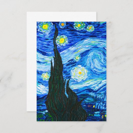 Save The Date Nuit Van Gogh Starry (Devant / Derrière)