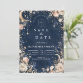 Save The Date Nuits Stellaires Célestes Mariage (Debout devant)
