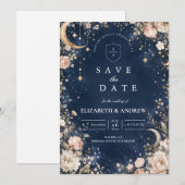 Save The Date Nuits Stellaires Célestes Mariage (Devant / Derrière)