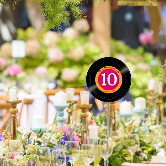 Save The Date Numéro de la table rose et or chaud