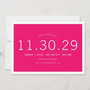 Save The Date Numéros minimalistes modernes Photo Enregistrer la