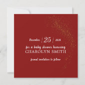 Save The Date Nutcracker Noël Baby shower de fête (Dos)