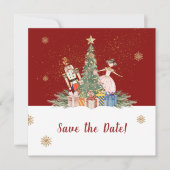 Save The Date Nutcracker Noël Baby shower de fête (Devant)