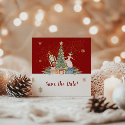 Save The Date Nutcracker Noël Baby shower de fête