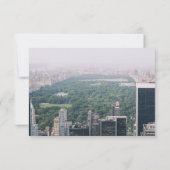 Save The Date NYC Central Park Photo - 3x5 Enregistrer la date (Dos)
