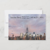 Save The Date NYC Freedom Tower Photo - 3x5 Enregistrer la date (Devant)