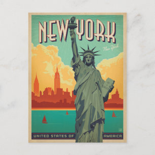 Save the date   NYC - Lady Liberty 2 Aankondigingskaart