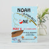 Save The Date O-fish-Ally, Petit Pêcheur, Un Anniversaire (Debout devant)