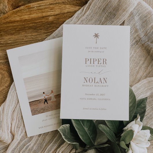 Save The Date OASIS Beach Mariage Photo