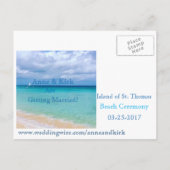 Save the date | Oceaan | Kaart bekendmaking Briefk (Achterkant)