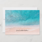 Save The Date Ocean Beach Palm Tree Mariage (Dos)